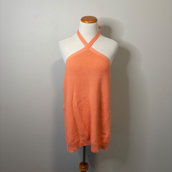 J.Crew NWT Plus Size Cashmere Halter Curvy Top Sweater Knit Sleeveless 3X‎ - Picture 1 of 5